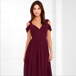 Maroon/Burgundy Bridesmaid Dress from Lulus